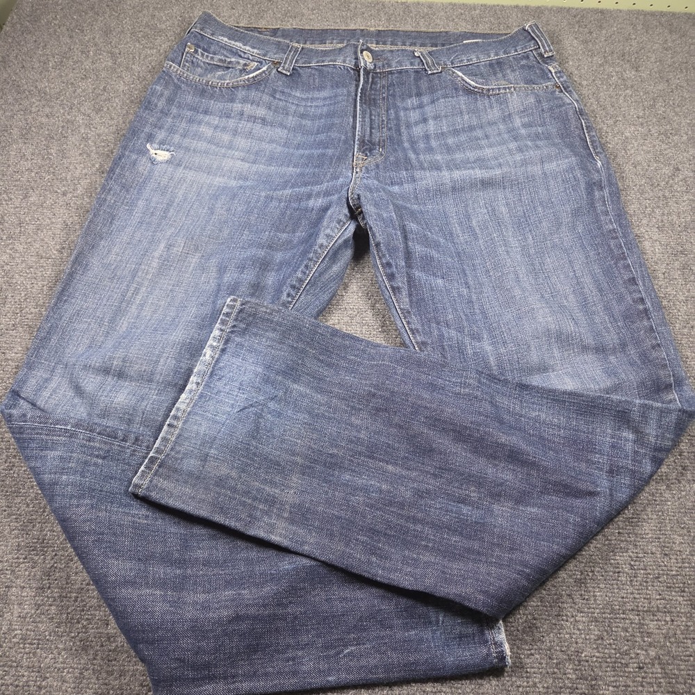 Denim & Supply Ralph Lauren Jeans Mens 38x32 Med Wash Blue Cotton Distressed